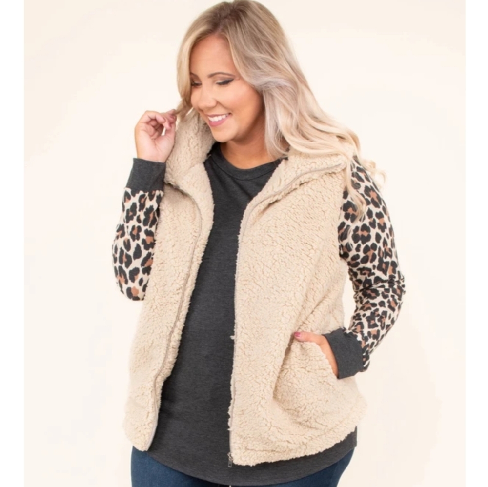 Tan Sherpa Vest